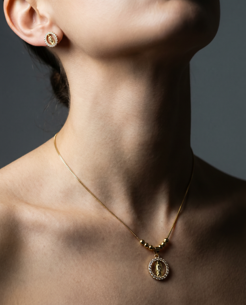 Aura Catholic Jewelry Set