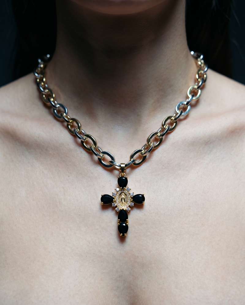 Virgin Mary Cross Necklace — Catholic Jewelry