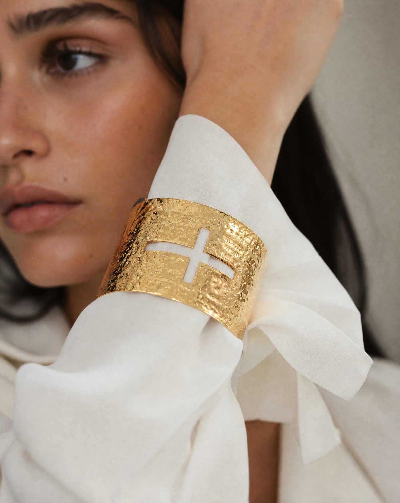 Cross Cuff Bracelet