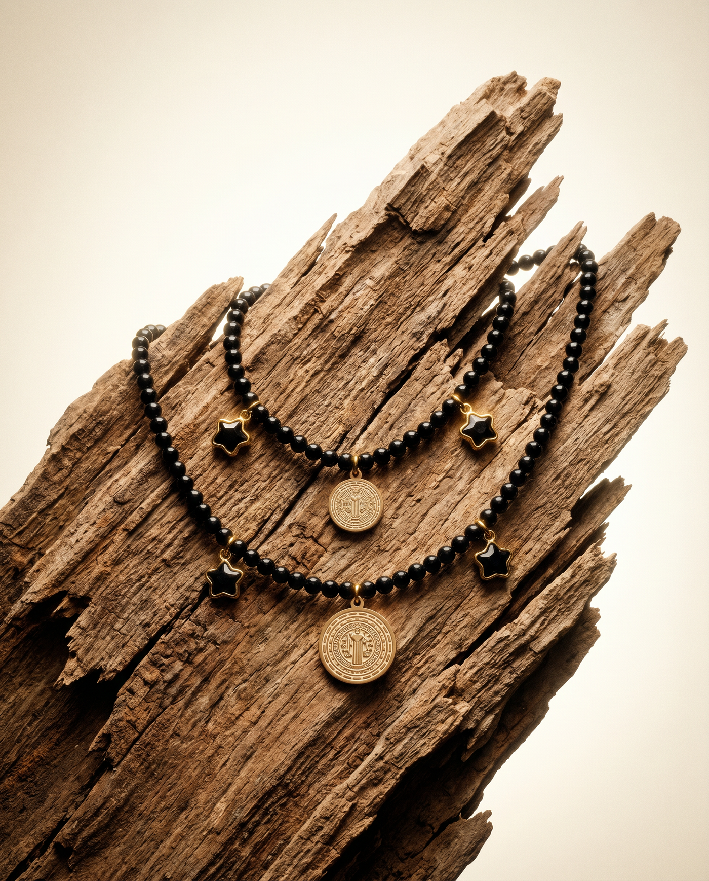 Black Tourmaline & St. Benedict Protection Set · Owner & Pet