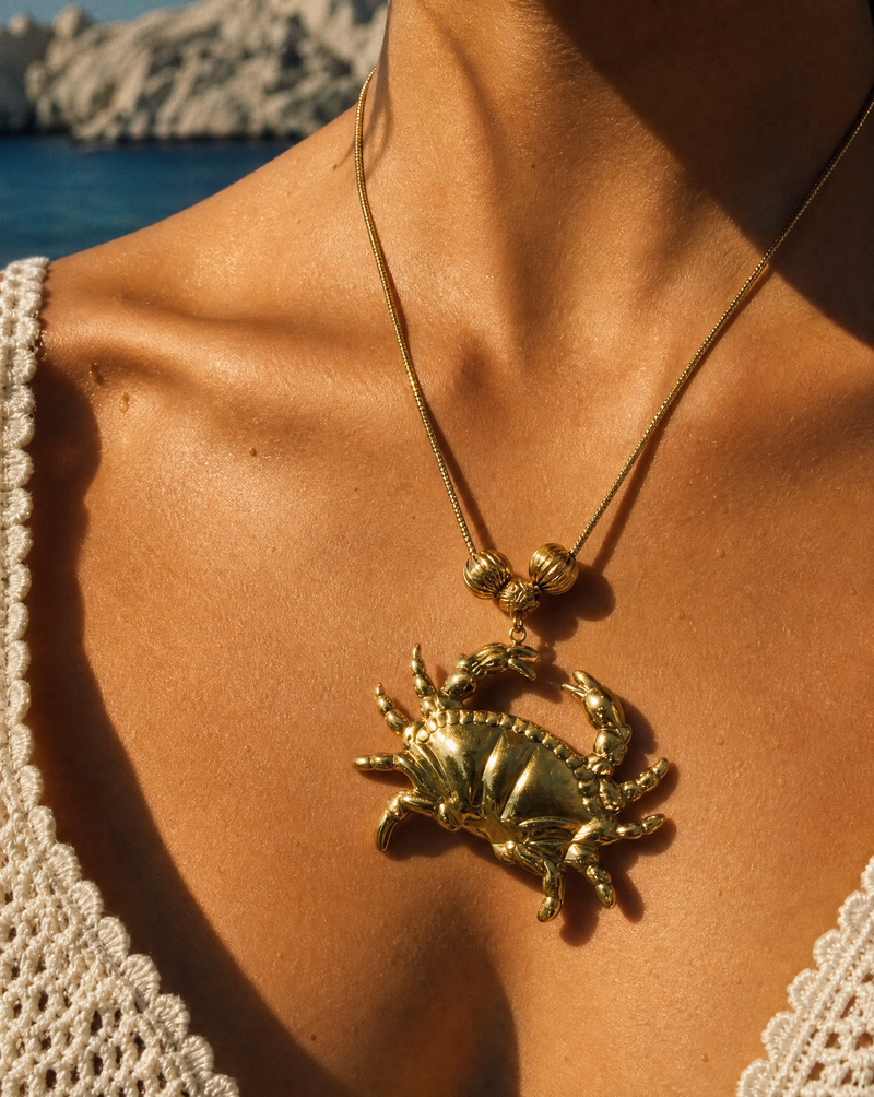 Crab Necklace | Summer Collection Charm Statement Handmade