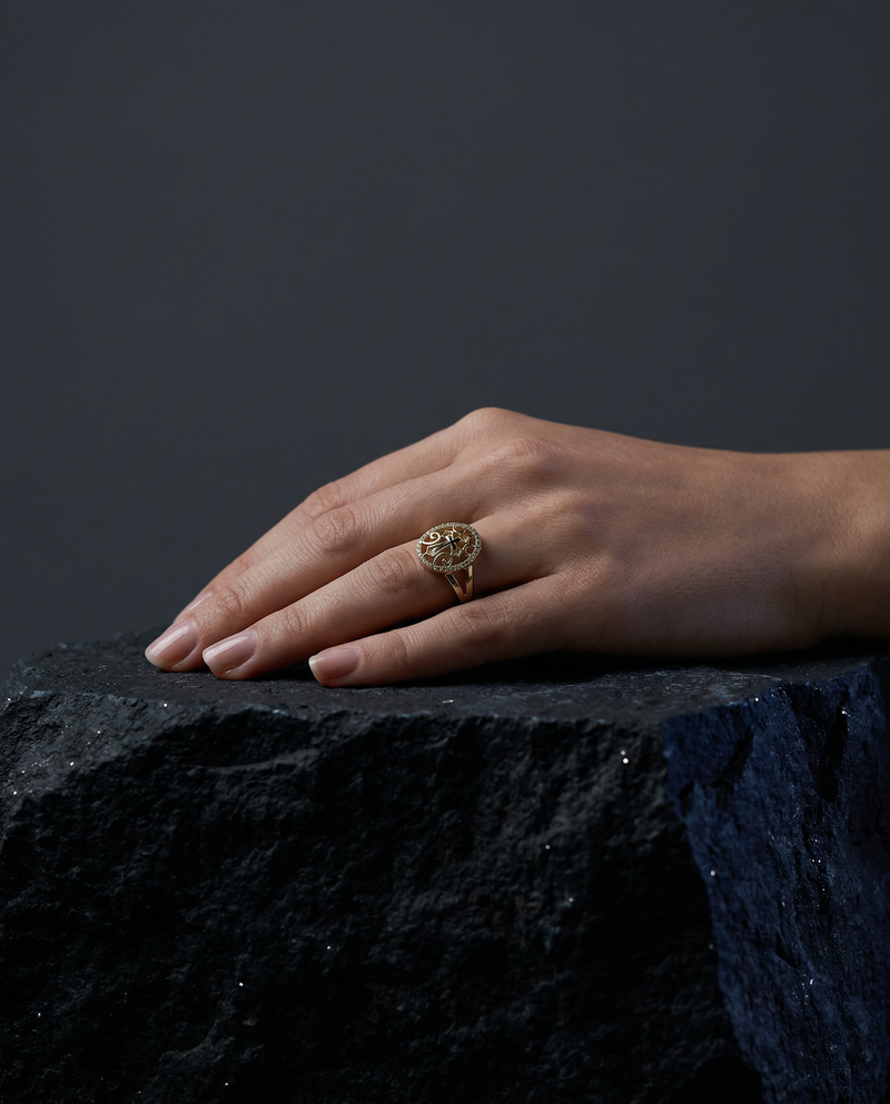 Vintage Cross Signet Ring