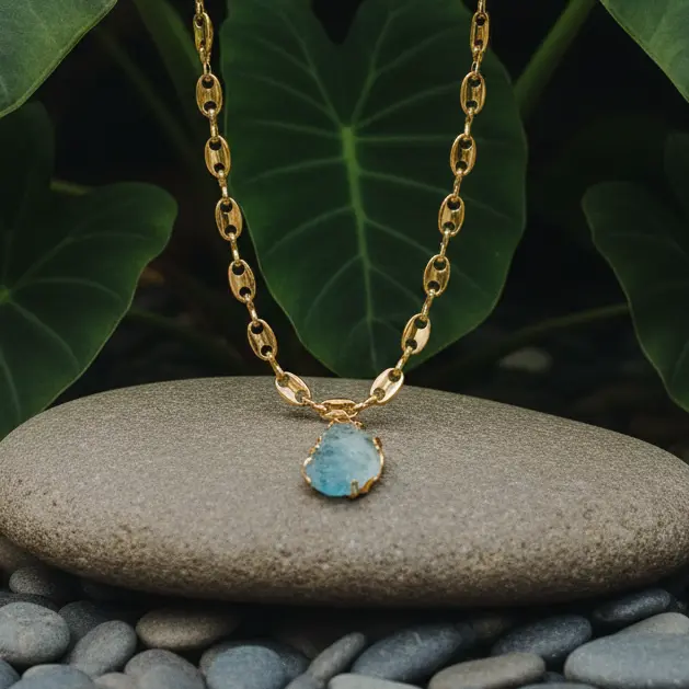 Aquamarine Necklace Phoebe`s