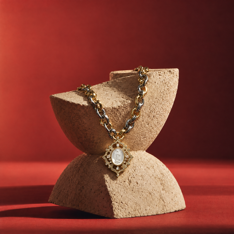 Maximalist Catholic Medal Necklace