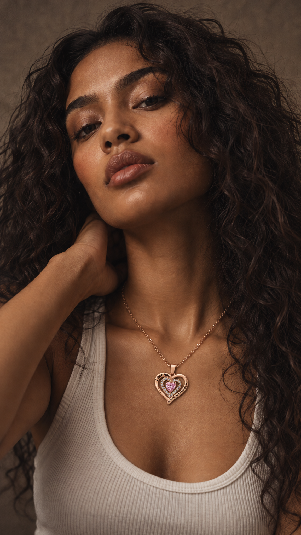 Birthstone Heart Necklace | Meaningful Gift