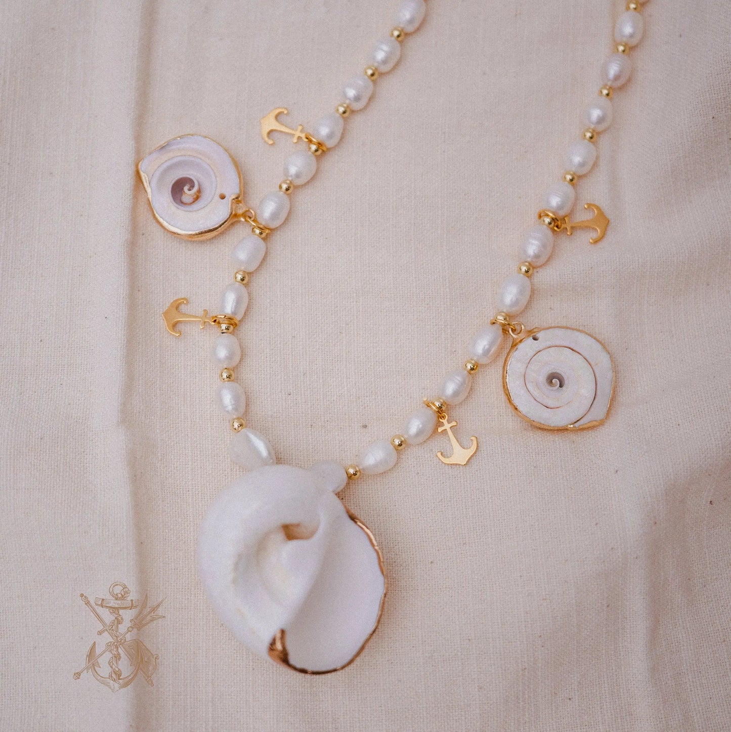 Pearl Necklace, Boho Necklace, Summer Jewelry, Handmade Jewelry