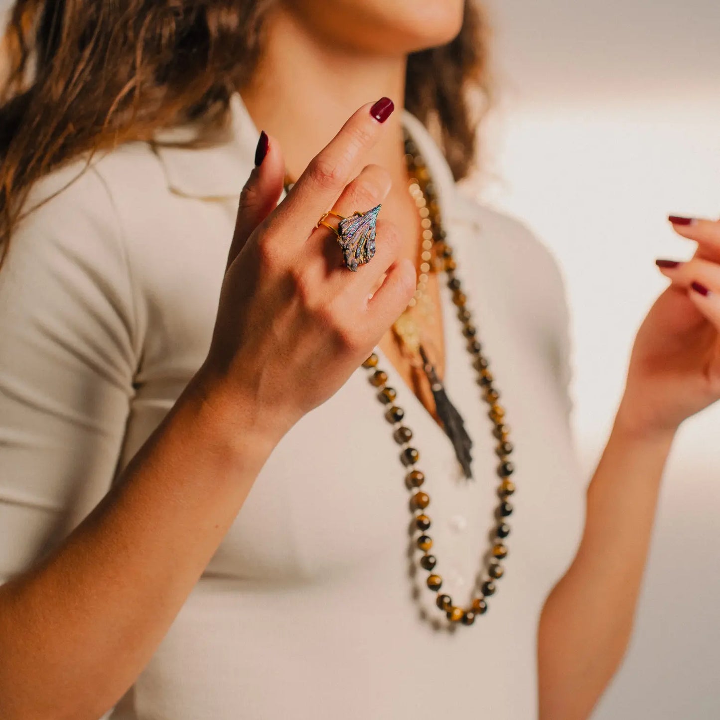 Ring with Tourmaline Aura PHOEBE'S