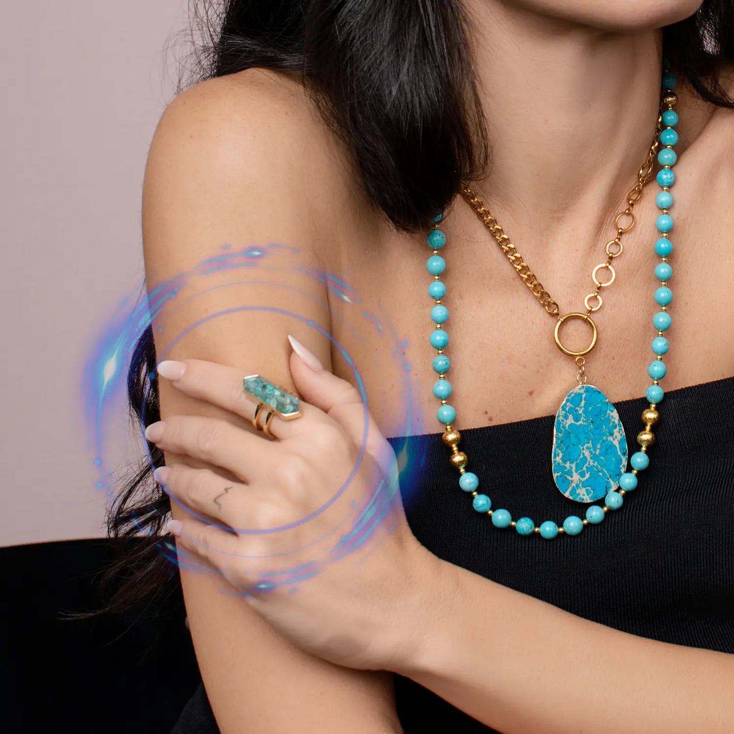 Ring with Turquoise PHOEBE'S