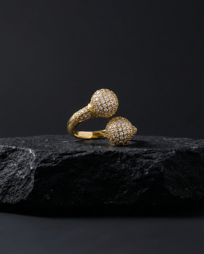 Sphere Ring | Open Statement Ring