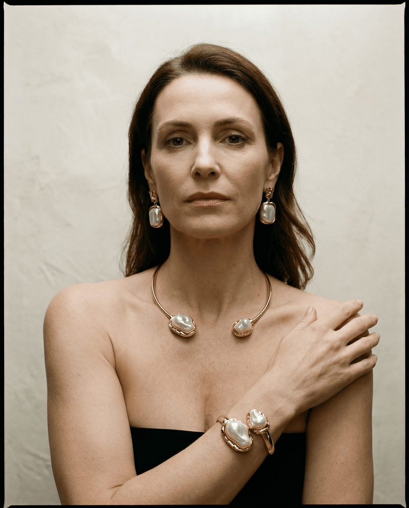 Aurelia collar necklace, cuff and earrings set – Phoebe's
