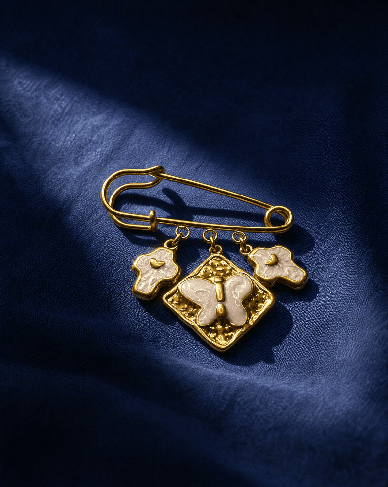Enamel butterfly charm pin brooch – Phoebe's