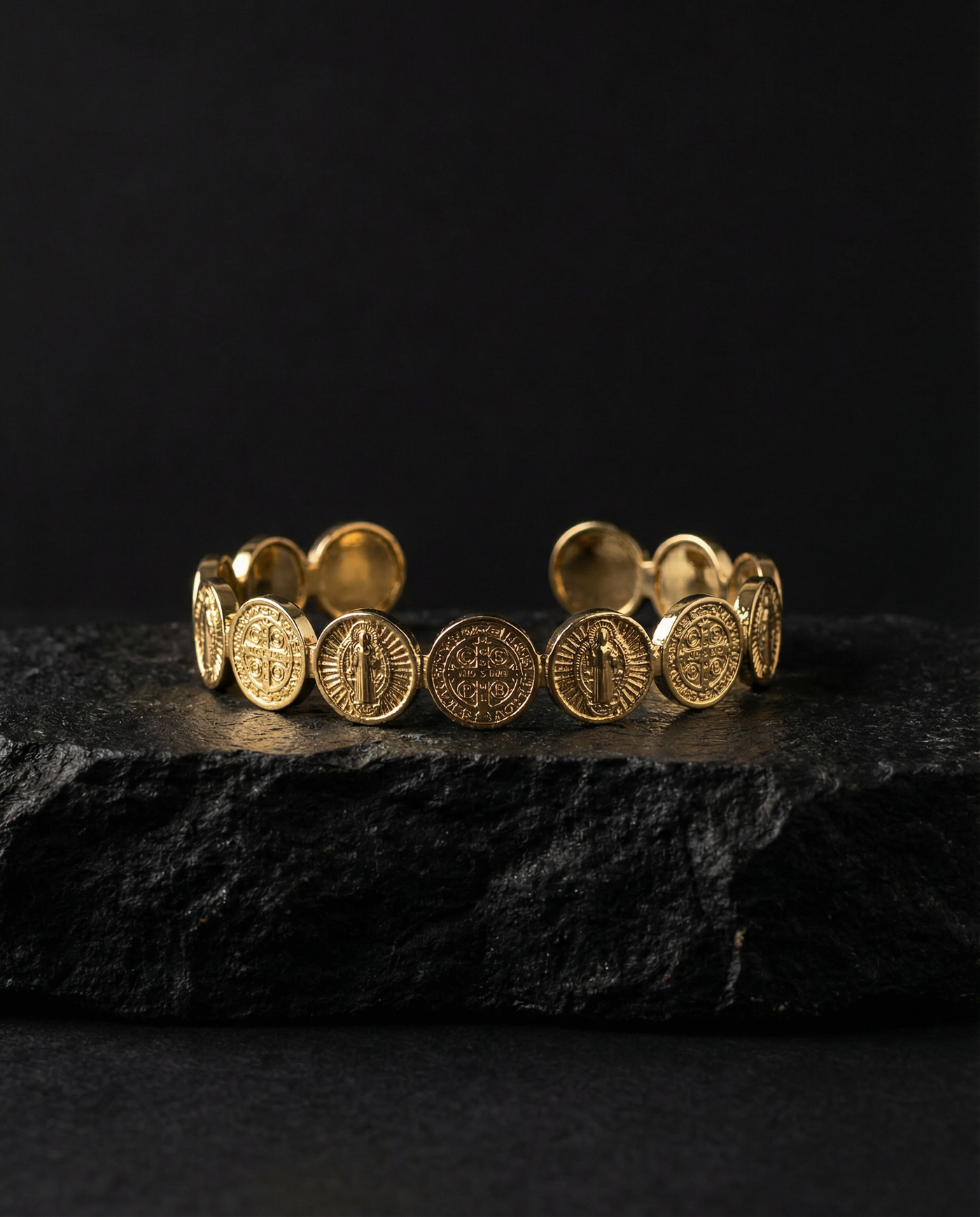 Catholic bracelet with St. Benedict medals