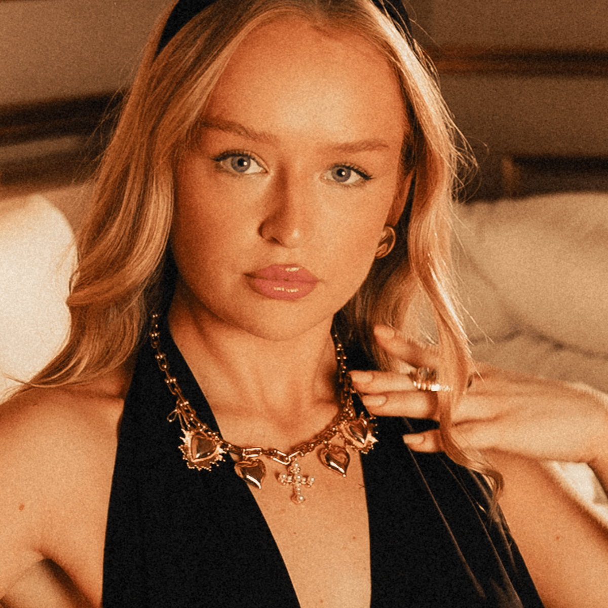 Ex-Voto Hearts & Cross Necklace, Pearl Pavé Charms – Phoebe's