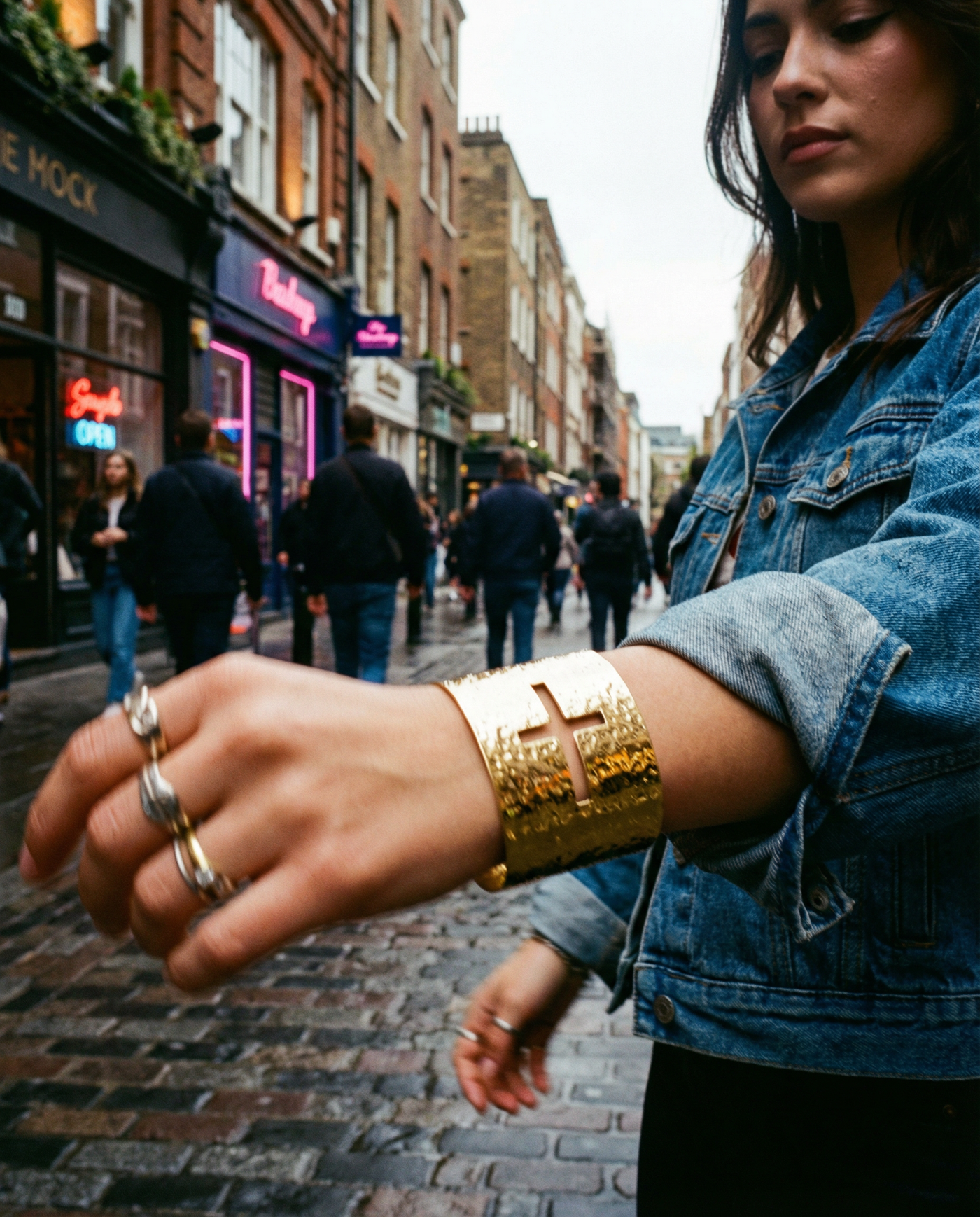 Cross Cuff Bracelet