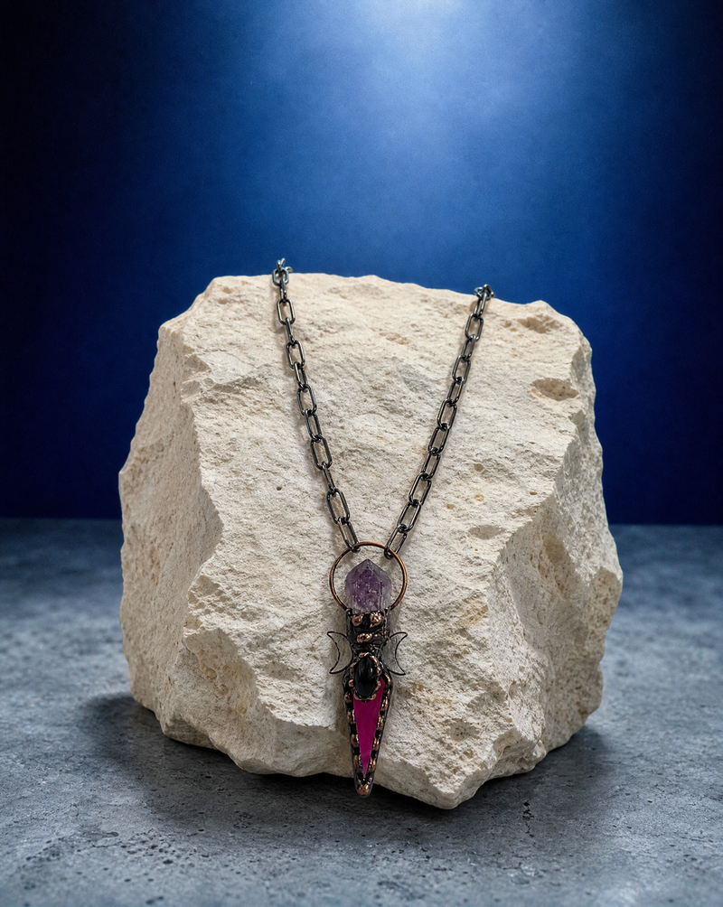 Witchy Boho Statement Necklace | Crystal Necklace