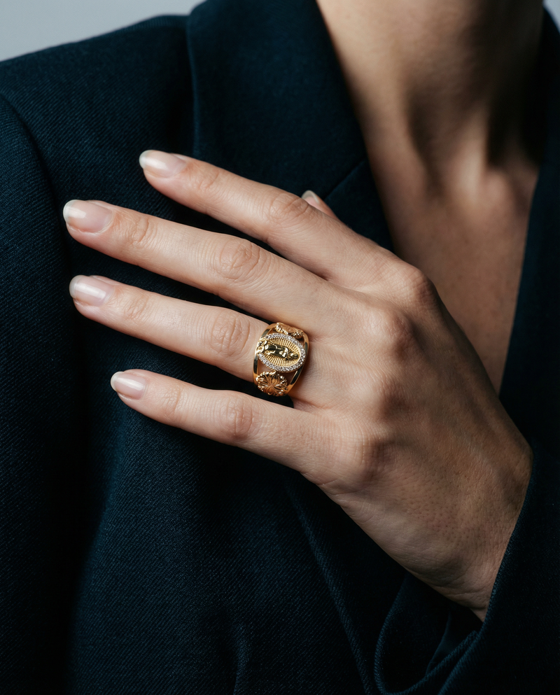 Catholic Ring | Virgin Medallion