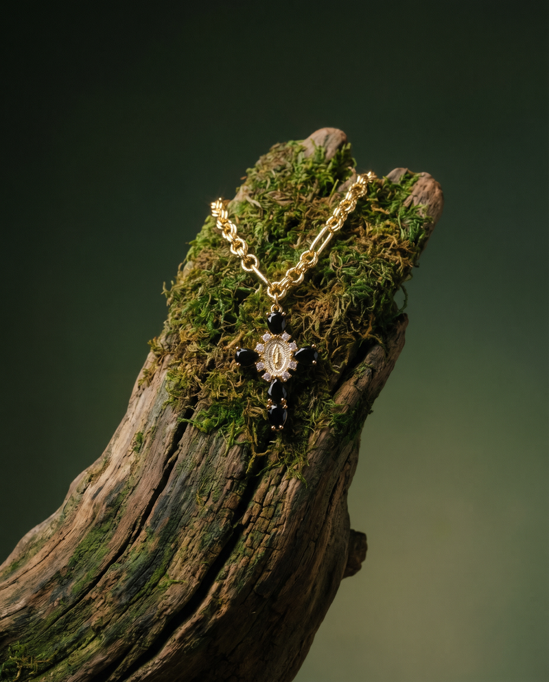 Virgin Mary Cross Necklace · Catholic Jewelry