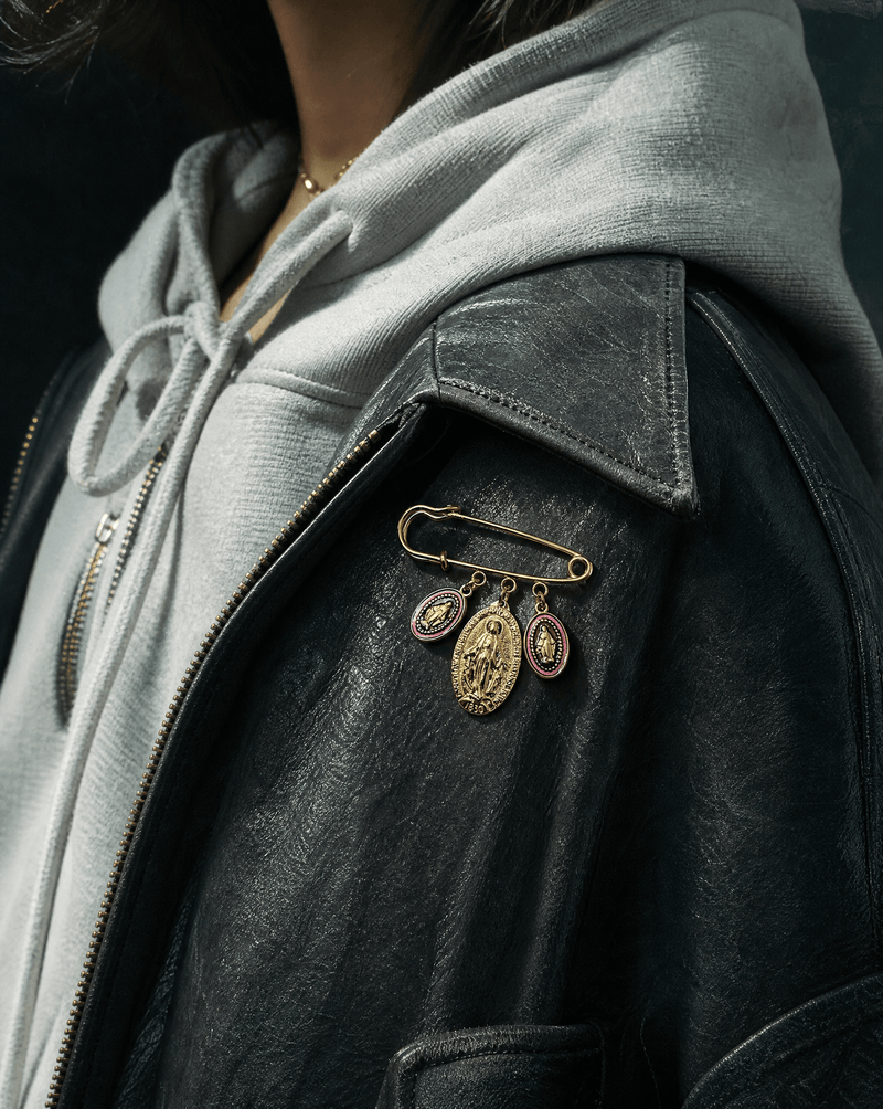 Colorful Miraculous Medal pin brooch – Phoebe's