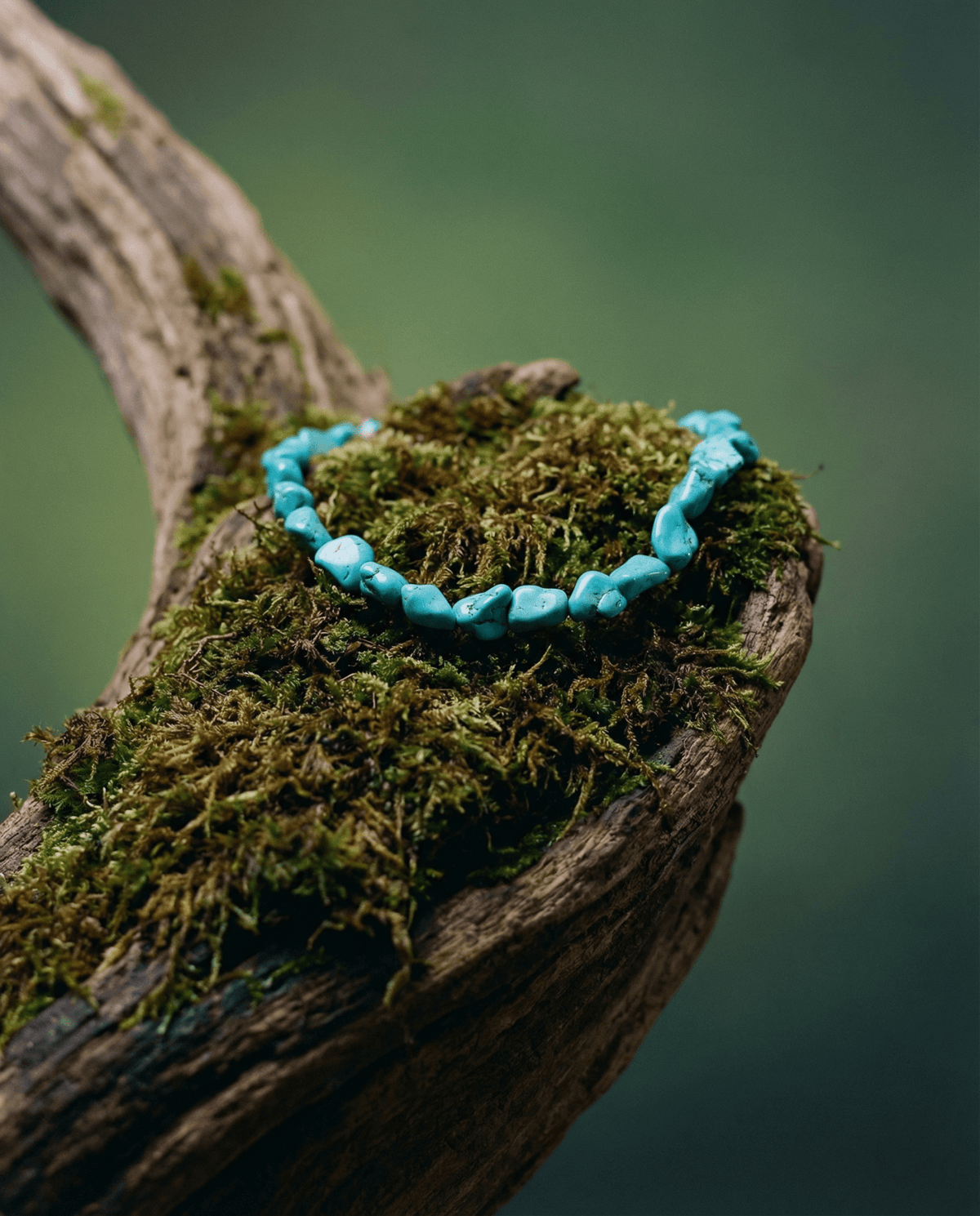Turquoise beaded gemstone necklace – Phoebe's