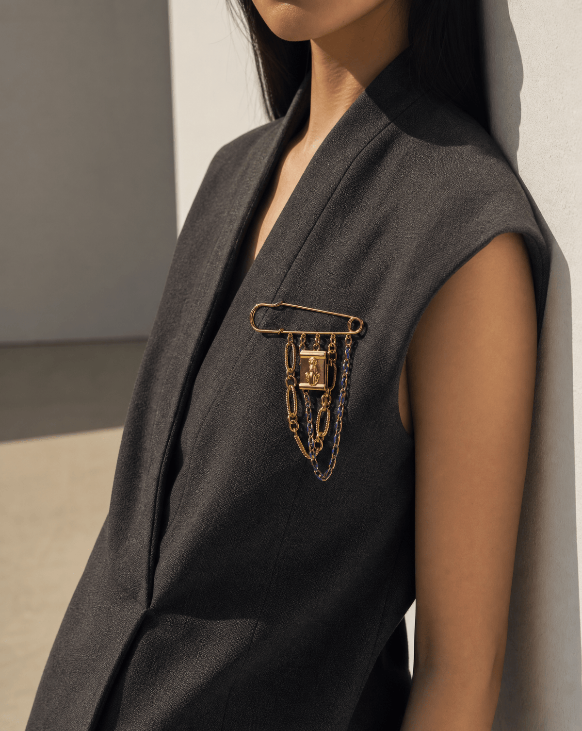 Virgin Mary Safety Pin Brooch, Statement Brooch – Phoebe's