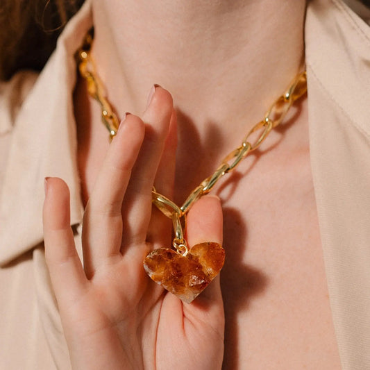 Citrine-Heart-Gold-Necklace-A-Timeless-Symbol-of-Elegance Phoebe`s