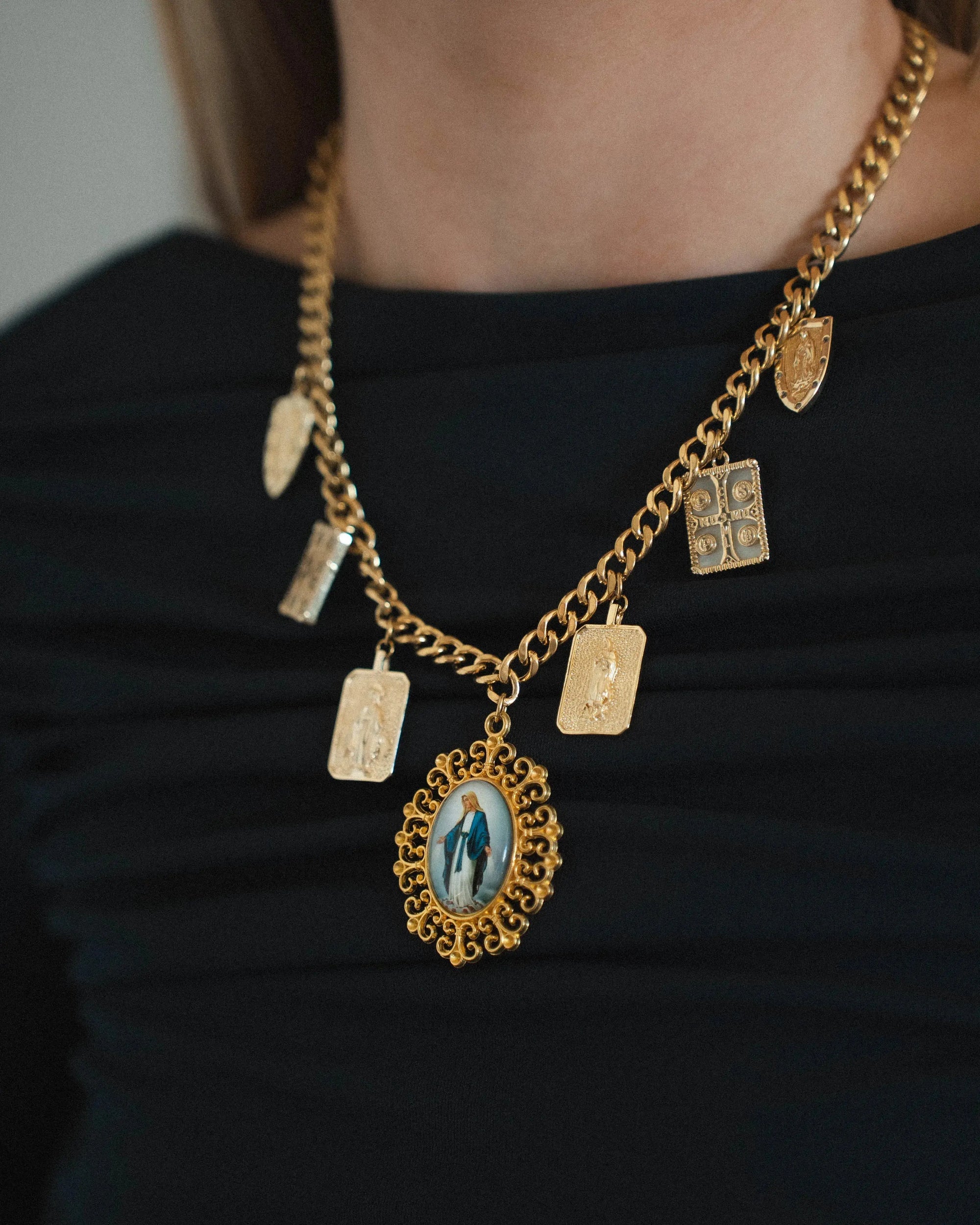Catholic-Necklace-Charms-Faith-and-Timeless-Elegance Phoebe`s