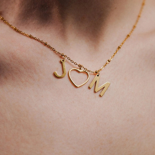 Two-Initial-Necklace-with-Heart-A-Timeless-Symbol-of-Love Phoebe`s