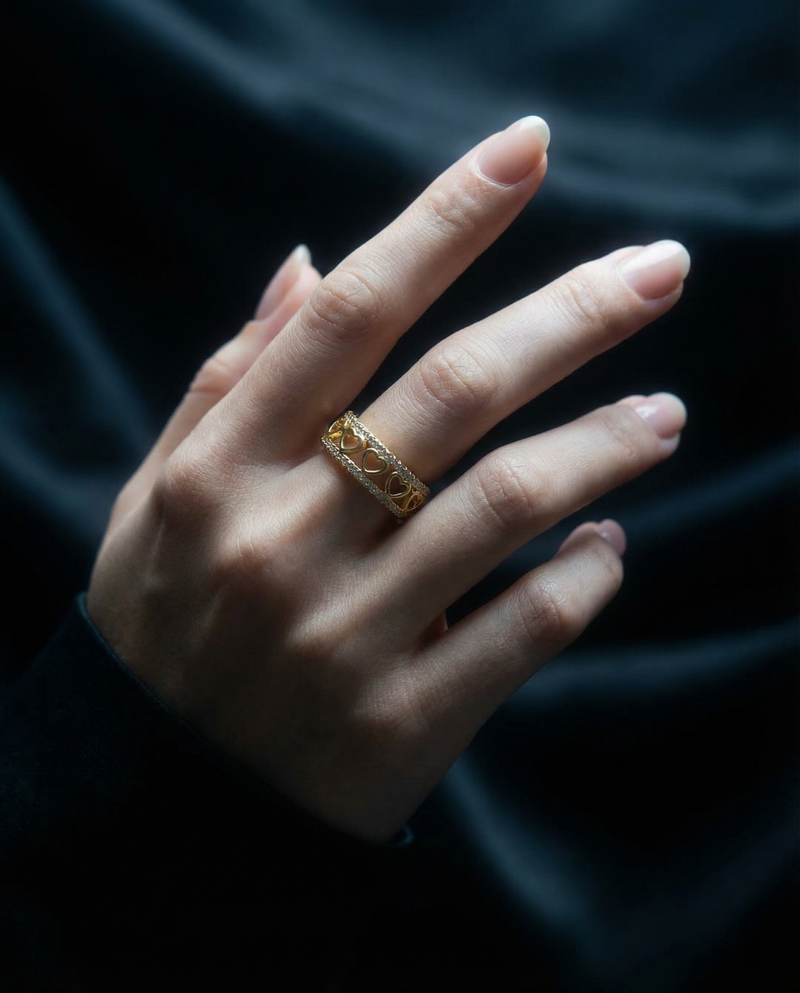 Heart Band Ring
