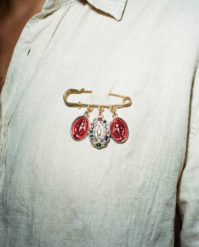 Virgin Mary Brooch