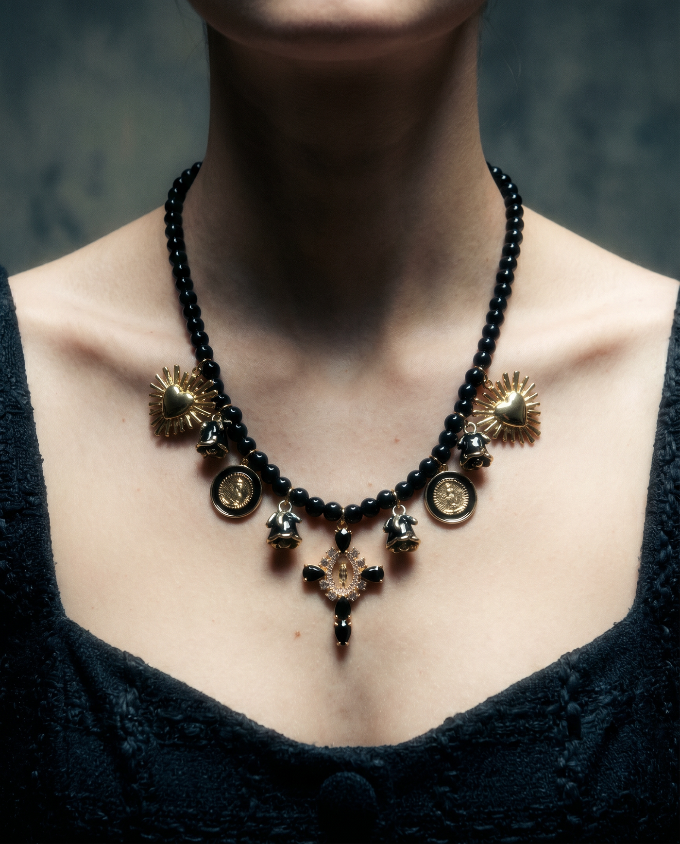 The Sacred Devotion Charm Necklace - Catholic Jewelry