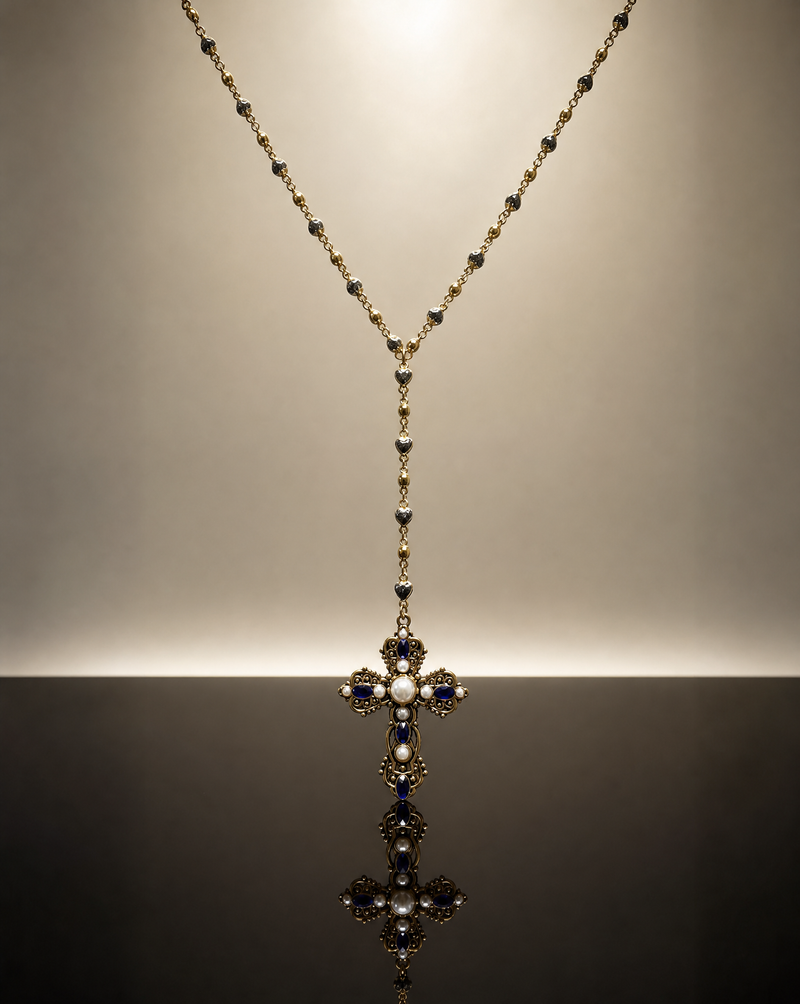 Cross Lariat Necklace