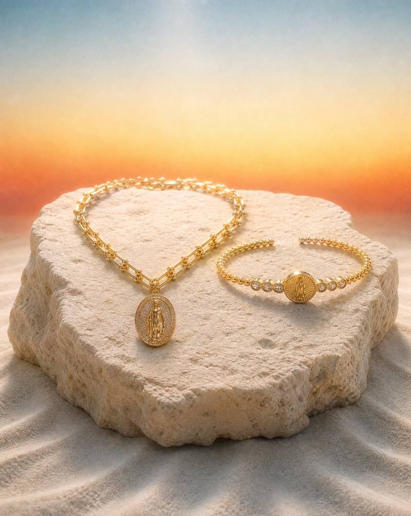Religious Jewelry Set | Necklace & Bracelet Set
