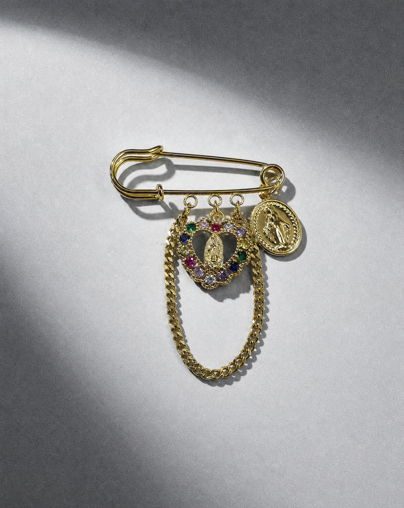 Catholic Brooch - Protection Jewelry