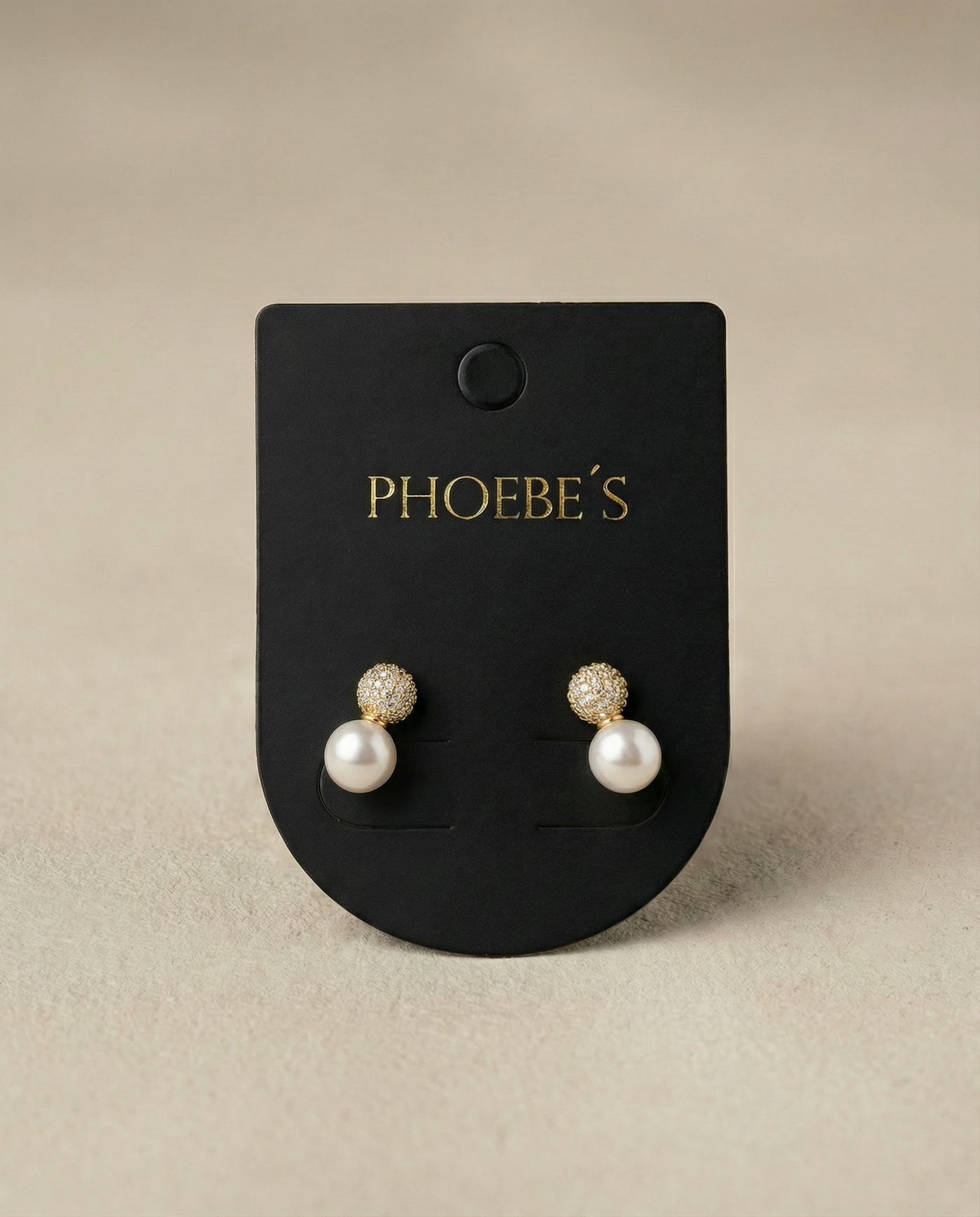 CZ Dome Pearl Drop Stud Earrings