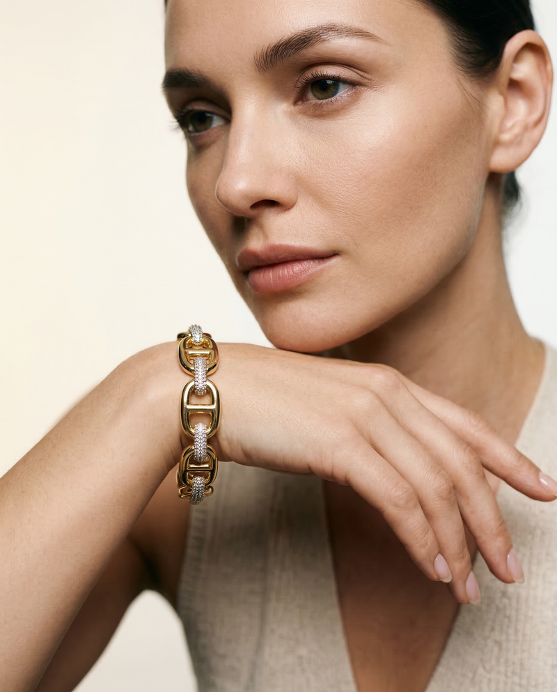 Bracelet Link – Textured Statement Design