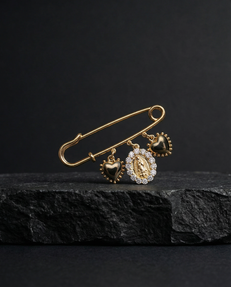 Broche de Imperdible de la Virgen María