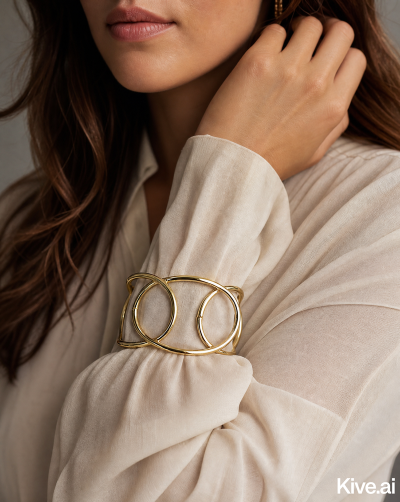 Geometric Cuff Bracelet