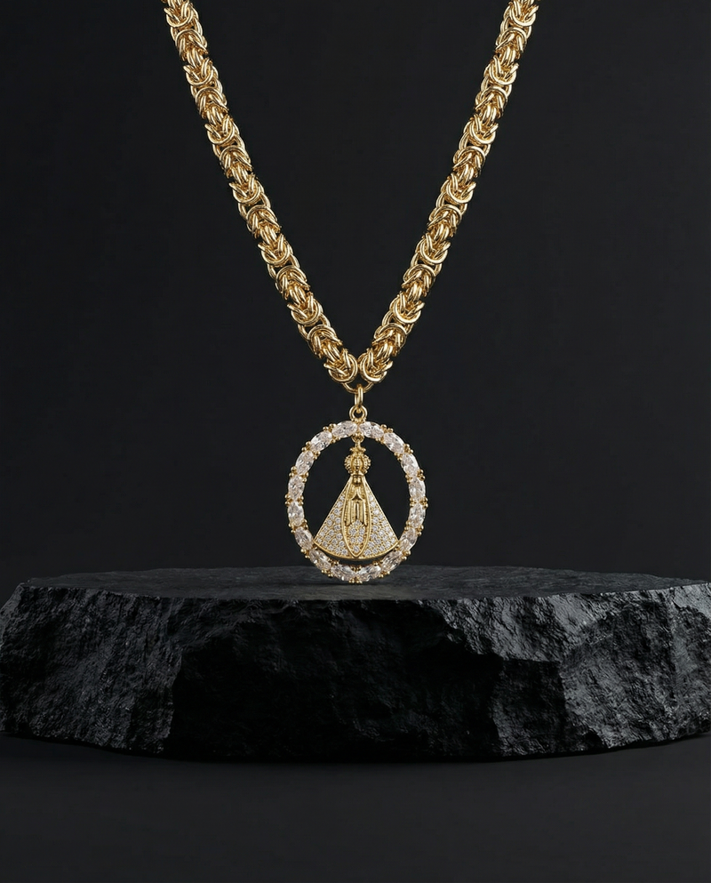 Our Lady Medallion Necklace
