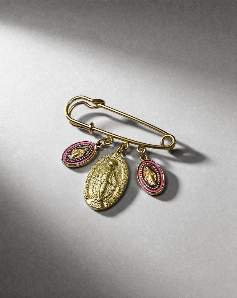 Miraculous Medal Pin Brooch