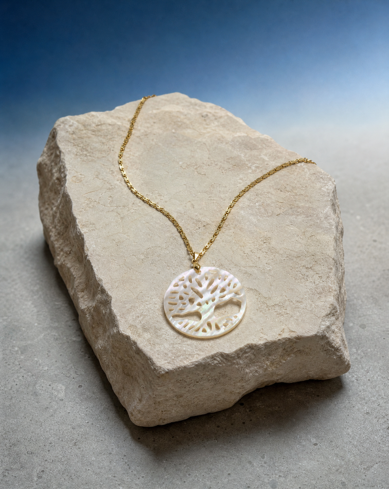 Mother of Pearl Tree of Life Pendant Necklace | Spiritual Jewelry Wholesale