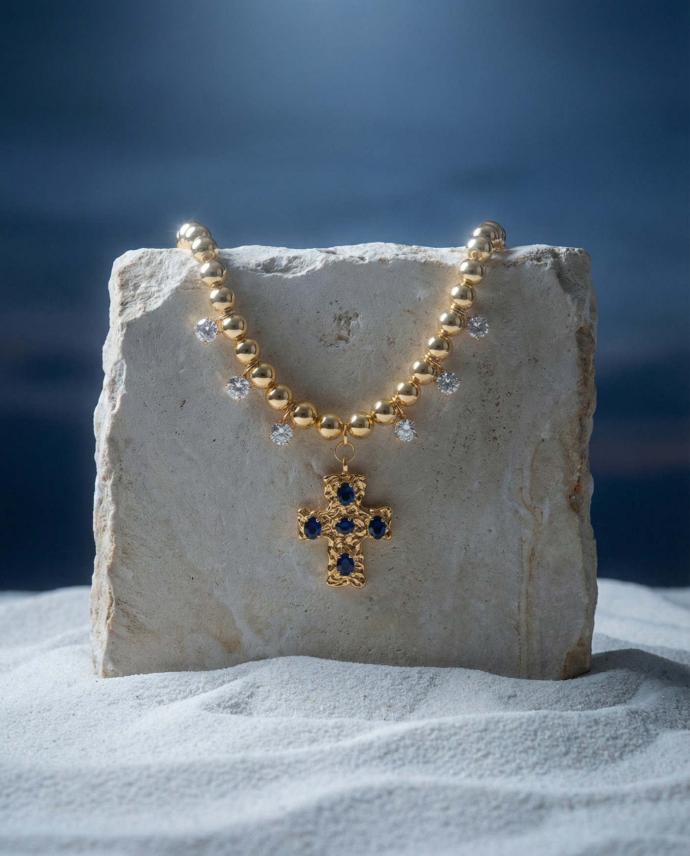 Statement Chunky Cross Necklace