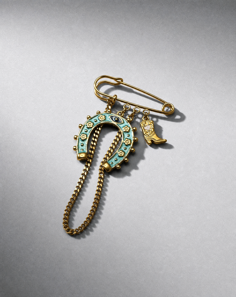 Horseshoe Brooch - Luck and protection