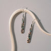 Abalone Earrings, Filigree 925 Silver Earrings, Long Earrings