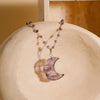 Amethyst Necklace, Beaded Necklace, Gift for Her