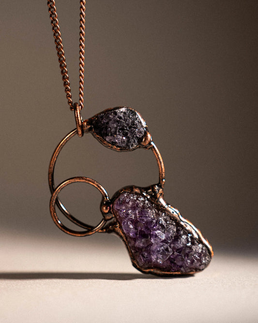 Amethyst Layered Necklace PHOEBE'S 