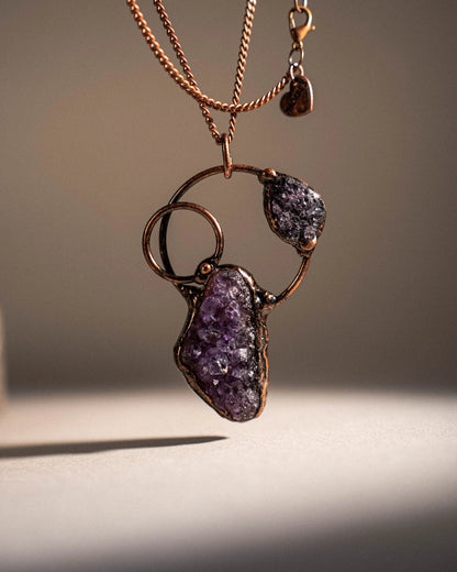 Amethyst Layered Necklace PHOEBE'S 