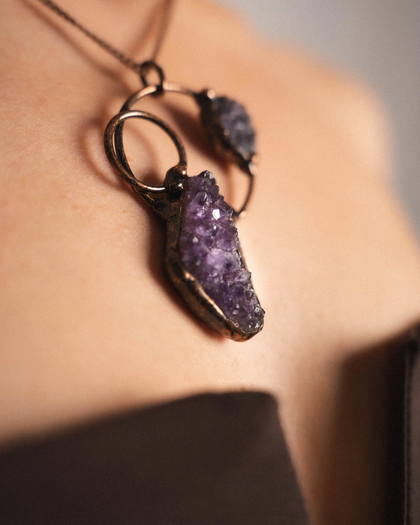 Amethyst Layered Necklace PHOEBE'S 