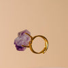 Amethyst Ring, Birthstone Ring, Crystal