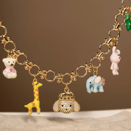 Animal Charms Necklace, Summer Jewelry, Gift for Her