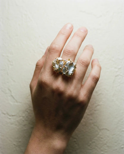 Baroque Pearl Statement Rings PHOEBE'S 